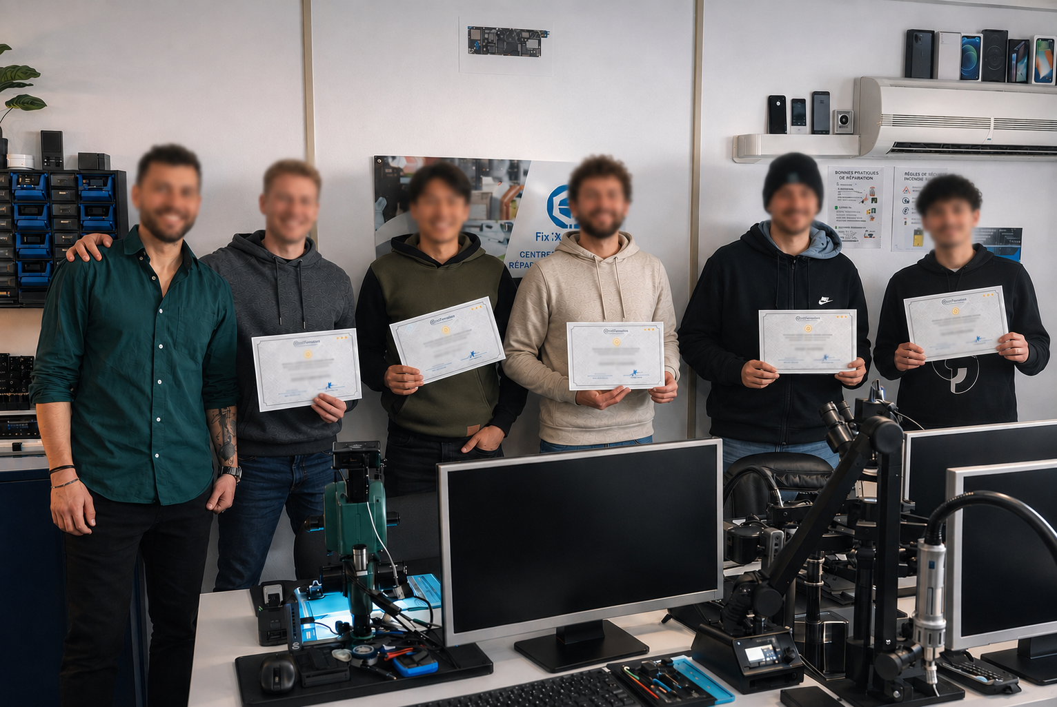 Cérémonie de remise des attestations de réussite aux stagiaires Fixit Formation
